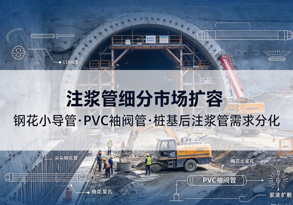 酉阳注浆管细分市场扩容，隧道钢花小导管、PVC 袖阀管、桩基后注浆管需求分化